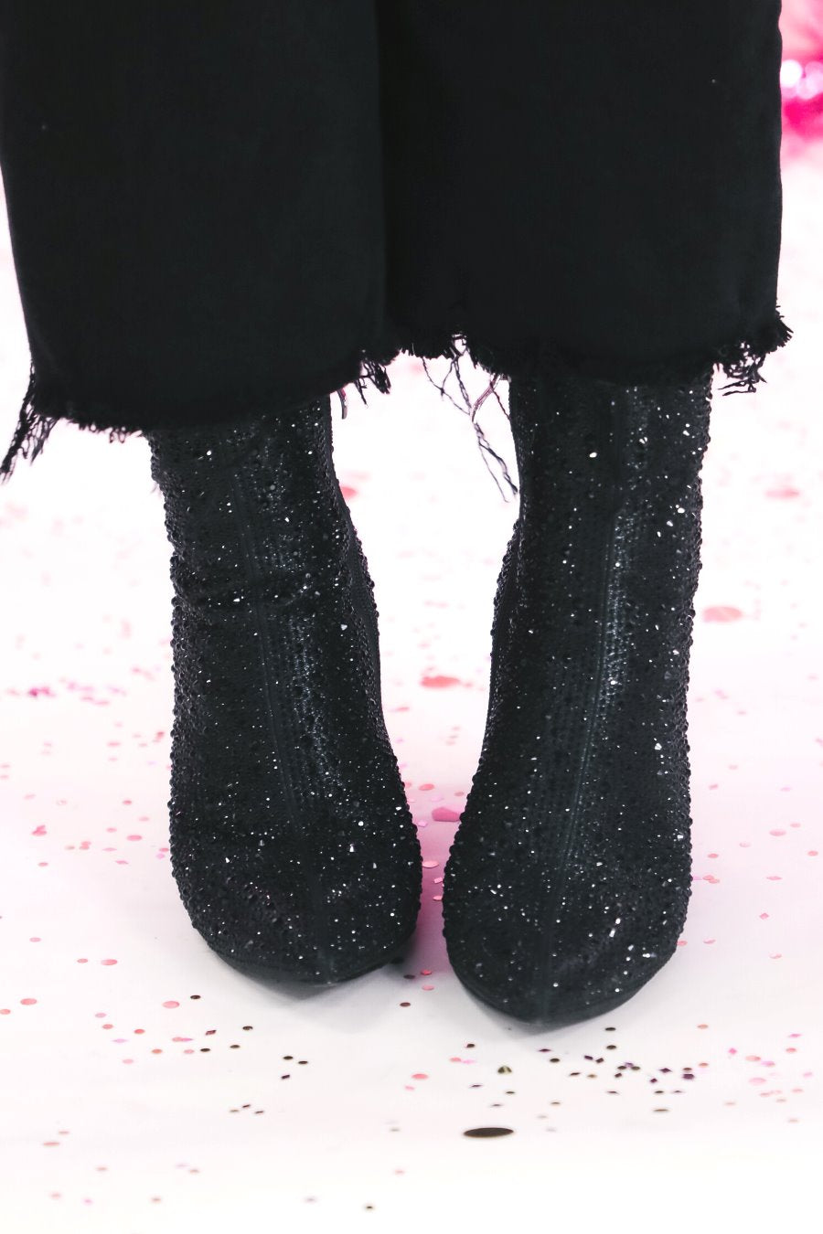 Dripping In Rhinestones Booties - Jess Lea Wholesale