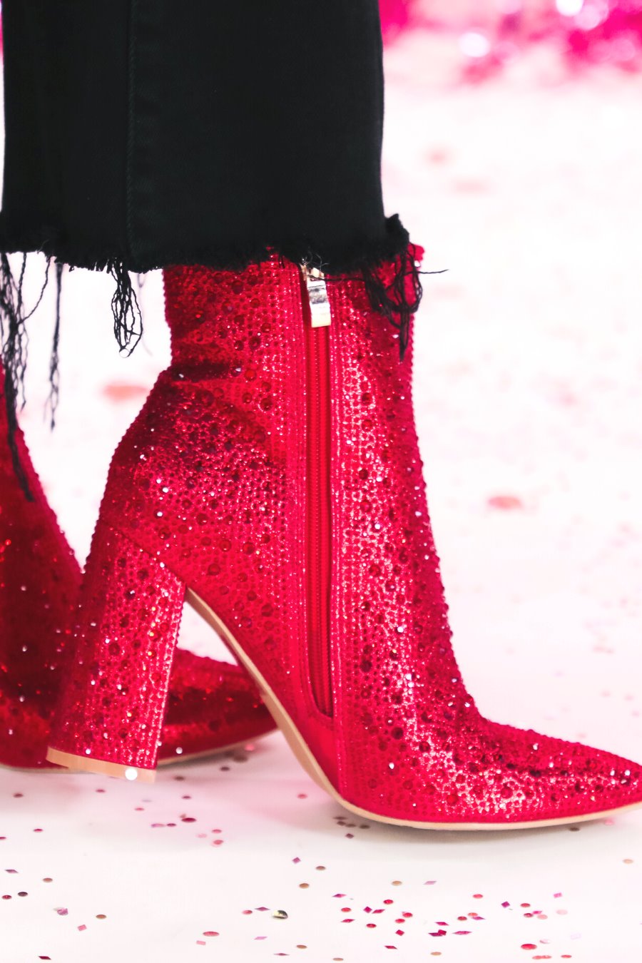 Dripping In Rhinestones Booties - Jess Lea Wholesale