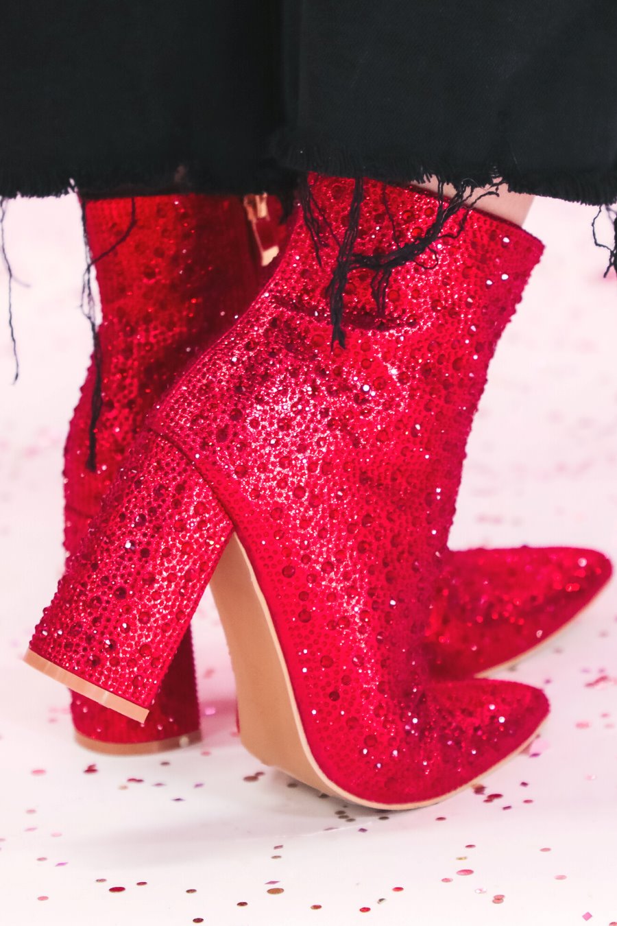 Dripping In Rhinestones Booties