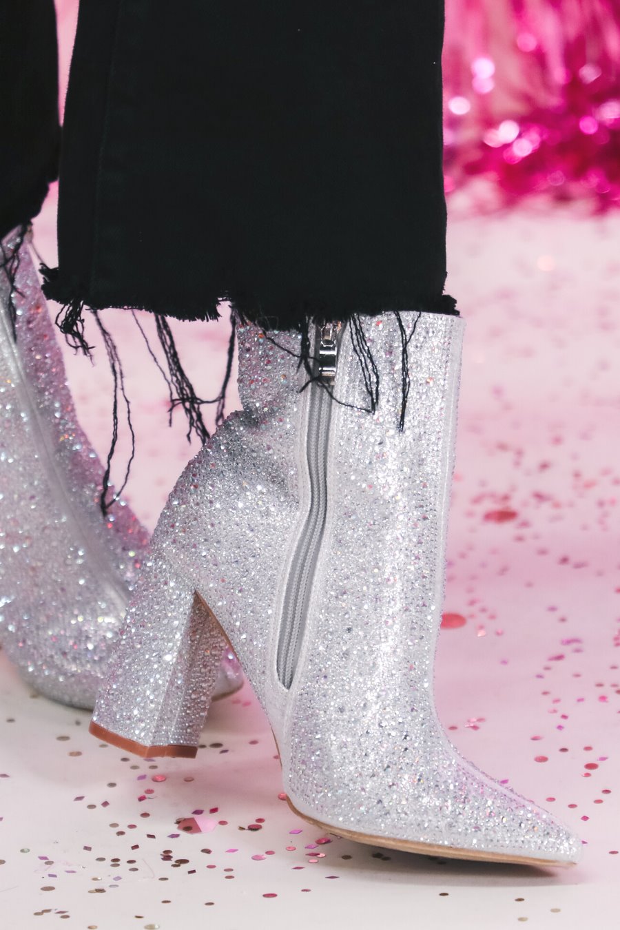 Dripping In Rhinestones Booties - Jess Lea Wholesale