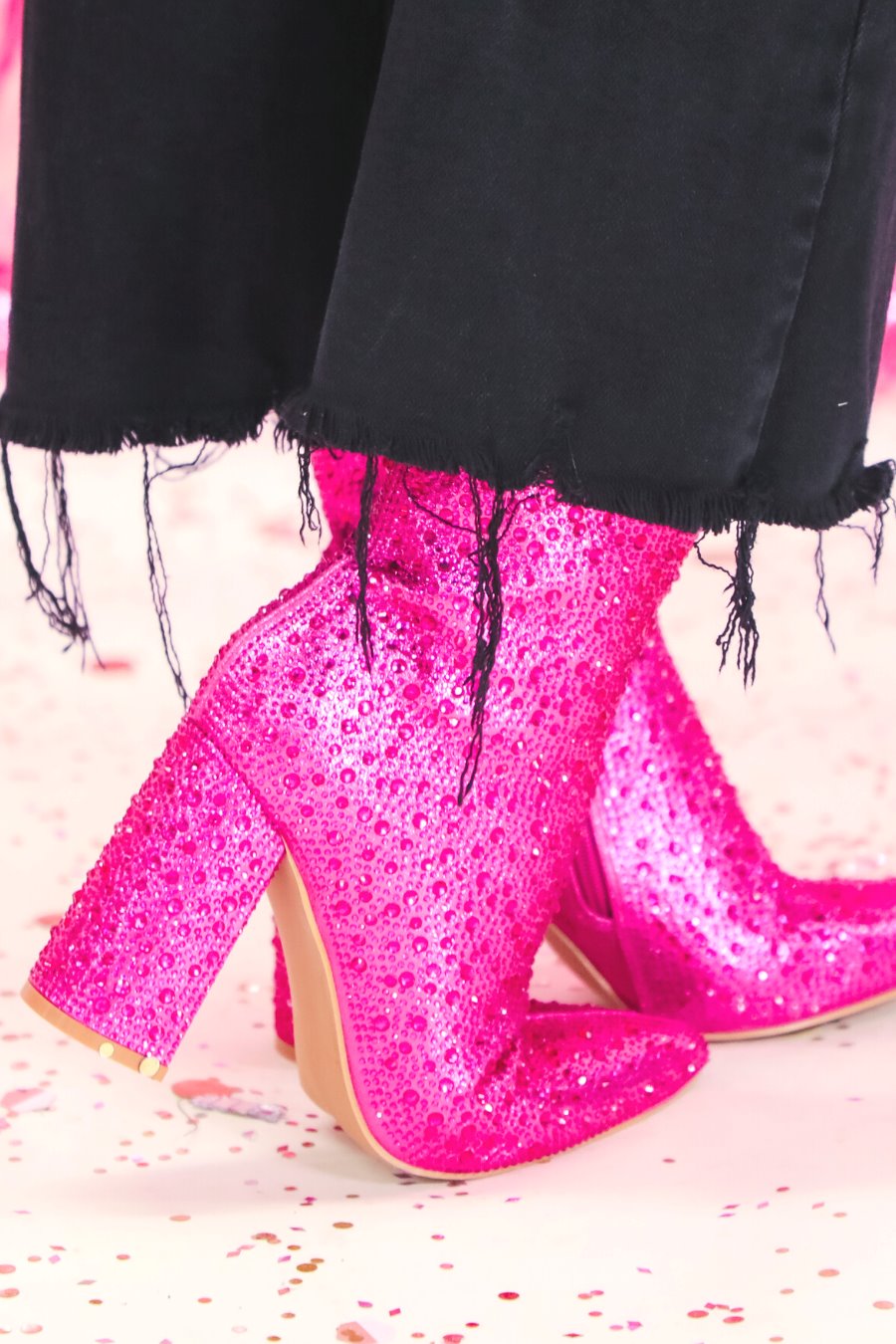 Dripping In Rhinestones Booties - Jess Lea Wholesale