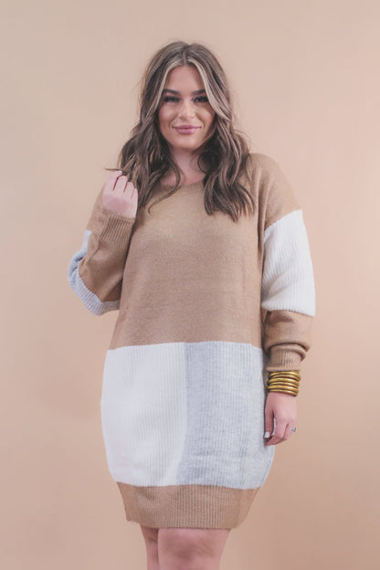 Nolan Color Block Sweater Dress
