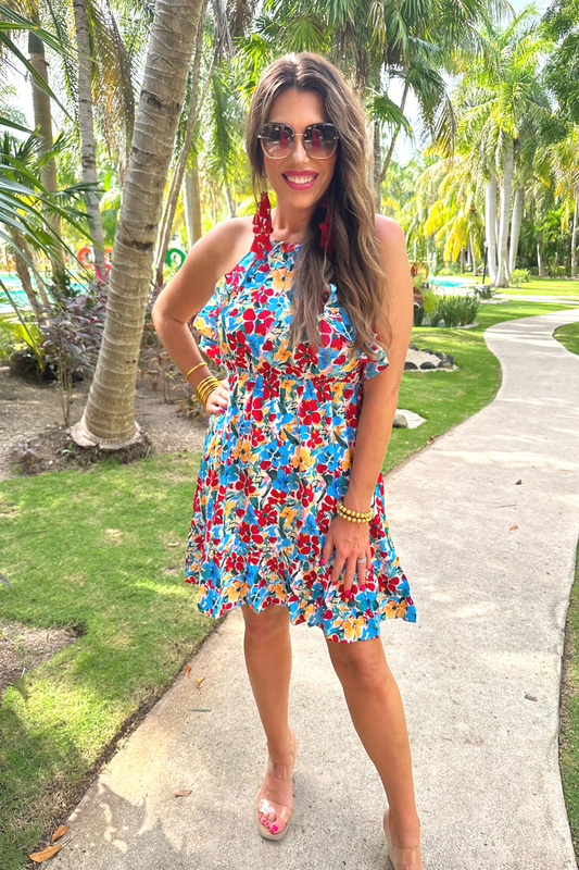 Floral Moment Ruffle Dress