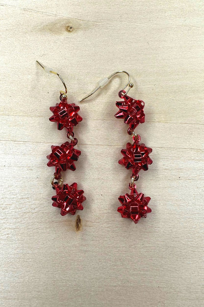Ava Bow Drop Earrings