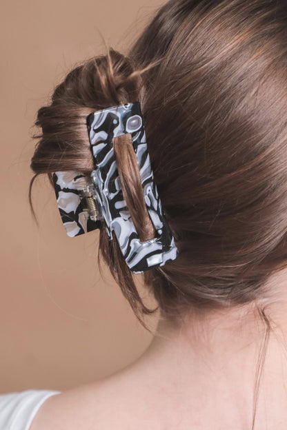 Acrylic Marble Claw Clip