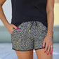 Exotic Animal Print Drawstring Everyday Shorts