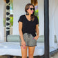 Exotic Animal Print Drawstring Everyday Shorts