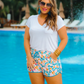 Feeling Like Fun Leopard Drawstring Everyday Shorts