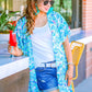 Panama Tropical Print Kimono
