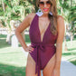 Swimming at Sunset One Piece Swimsuit