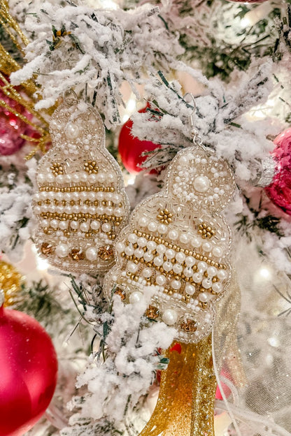 Feeling Frosty Beanie Earrings