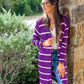 Amber Lightweight Striped Cardigan