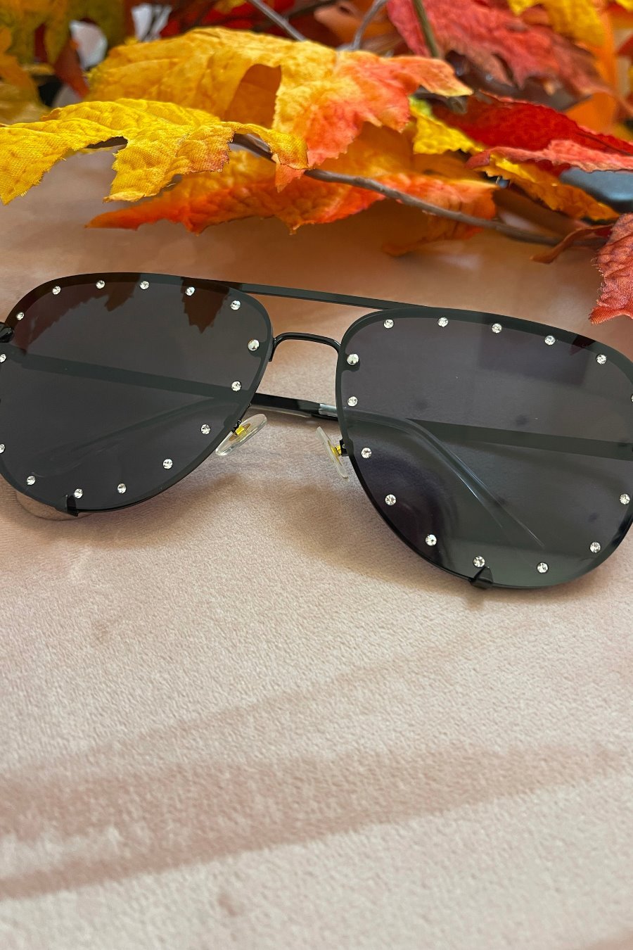 Hollywood Studded Aviator Sunglasses - Jess Lea Wholesale