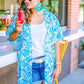 Panama Tropical Print Kimono