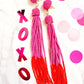 Love Story Beaded Tassel Earrings