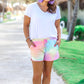 Sunny Dayz Tie Dye Drawstring Everyday Shorts - Jess Lea Wholesale
