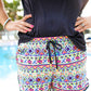 Maya Aztec Drawstring Everyday Shorts - Jess Lea Wholesale