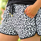 Kamryn White Leopard Drawstring Everyday Shorts
