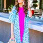 Panama Tropical Print Kimono