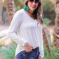 Jess Lea Basic Long Sleeve V-Neck Tee
