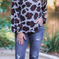 Collins Leopard Balloon Sleeve Top