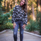 Collins Leopard Balloon Sleeve Top