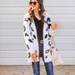 Felix Fuzzy Snow Leopard Cardigan