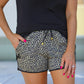 Exotic Animal Print Drawstring Everyday Shorts