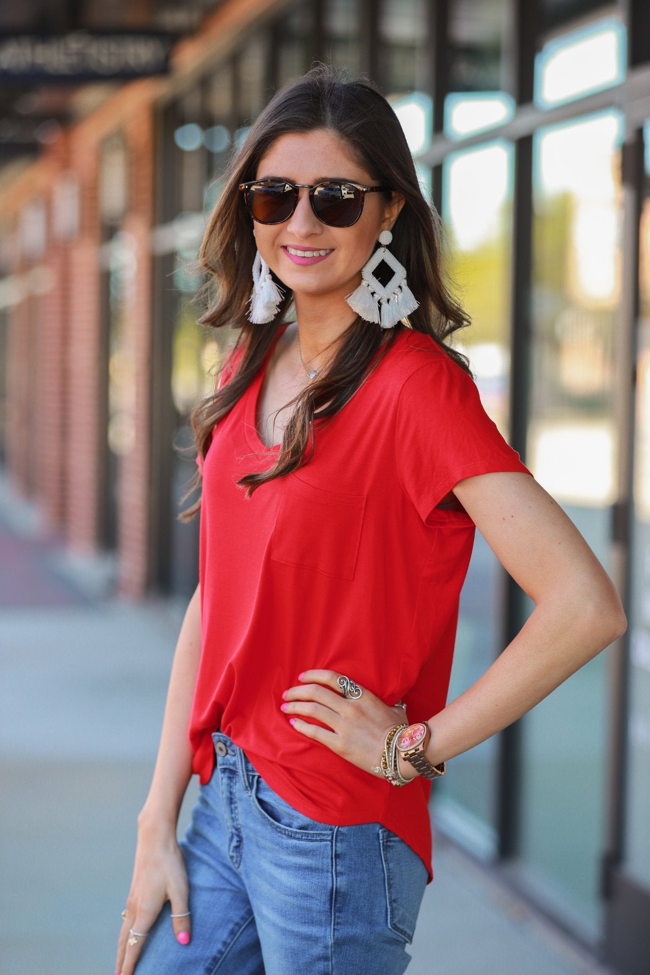 Jess Lea Basic Pocket Tee - Jess Lea Wholesale