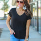 Jess Lea Basic Pocket Tee - Jess Lea Wholesale