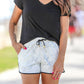 Luxury Getaway Marble Drawstring Everyday Shorts
