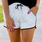 Luxury Getaway Marble Drawstring Everyday Shorts