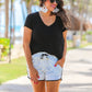 Luxury Getaway Marble Drawstring Everyday Shorts