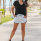 Luxury Getaway Marble Drawstring Everyday Shorts