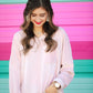 Blushing Over You Velvet Top