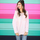 Blushing Over You Velvet Top