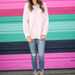 Blushing Over You Velvet Top