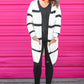 Kolby Striped Pocket Cardigan